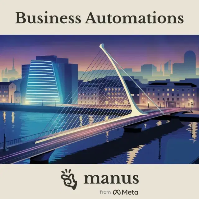 Business Automations by Manus AI - Hands-on hackathon to build real business automations at Echofold AI Dublin