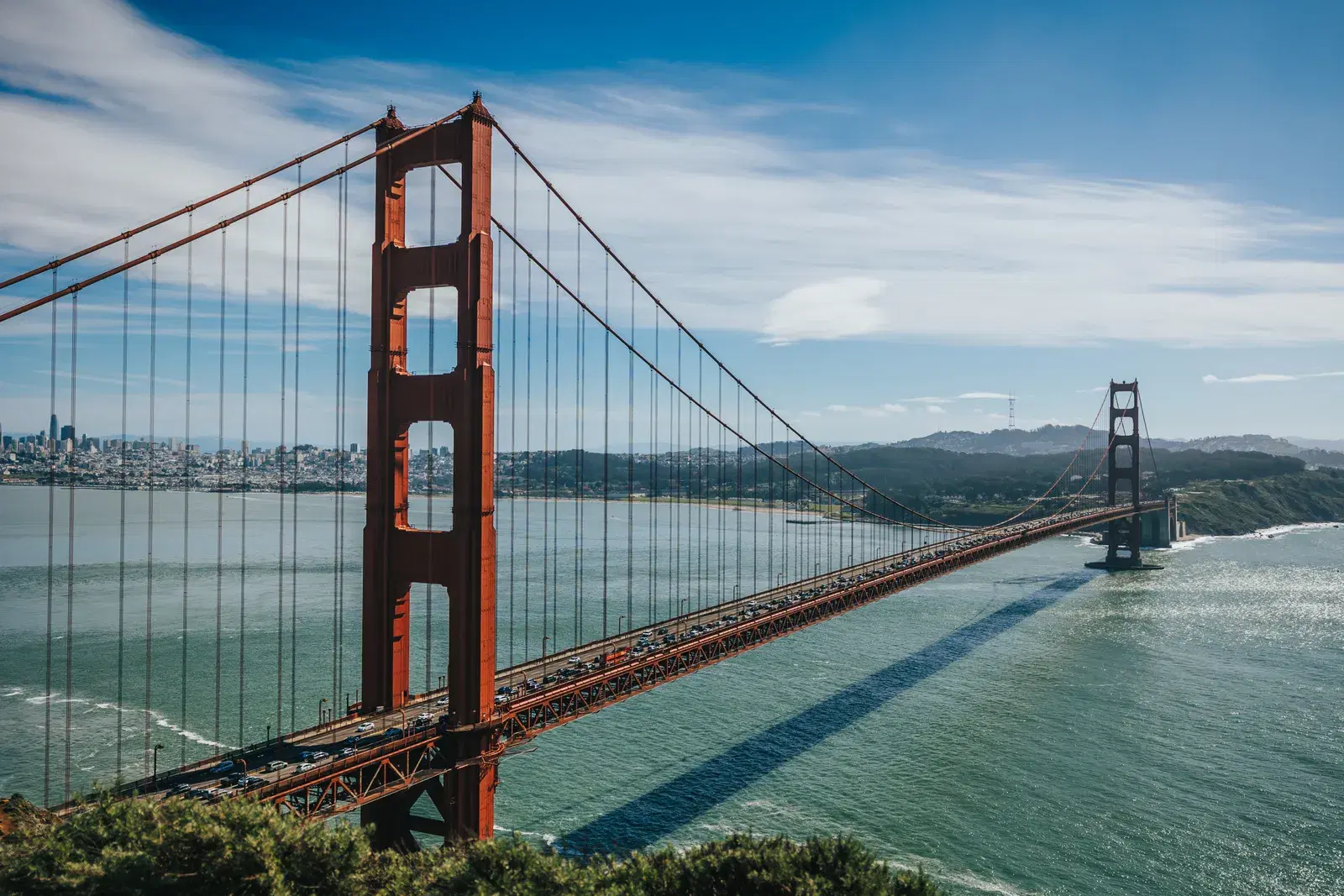 Golden Gate Bridge, San Francisco, during Kevin Collins' trip to present Carn at Claude Code's 1st birthday